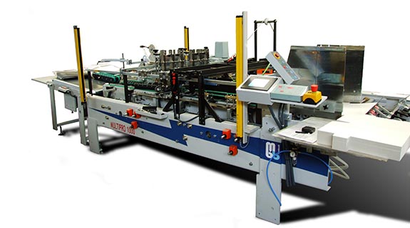 Folding and gluing machines